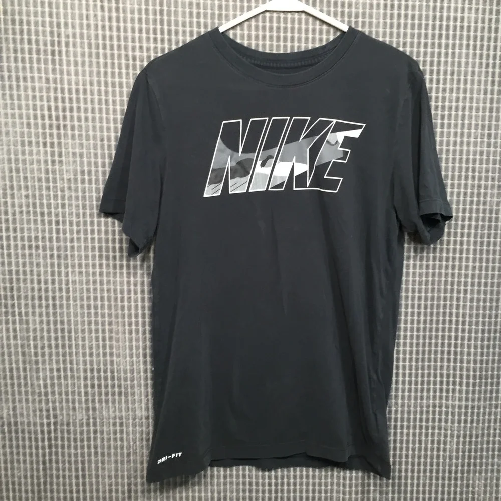 Nike Mens T-Shirt Dri-FIT Graphic Logo Small Black